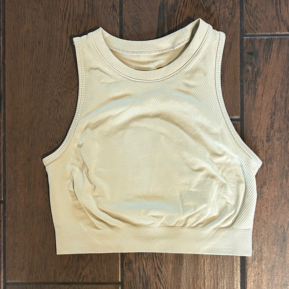 Alphalete Cream Crop Top